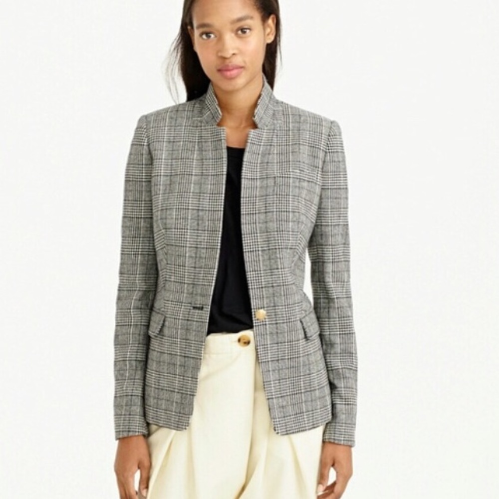 I.Crew Regent blazer in Glen Plaid size 6